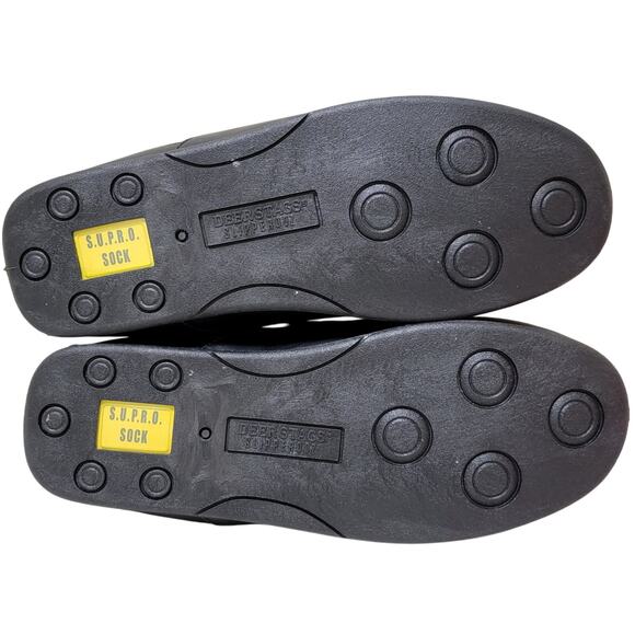 Deer Stags Men Spun Slip On Plush Loafer Slippers Size US 7W Black Vegan - Picture 4 of 5